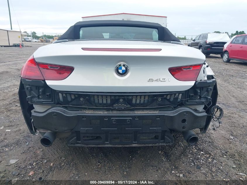 2017 BMW 640I VIN: WBA6F1C52HGT83560 Lot: 39459894