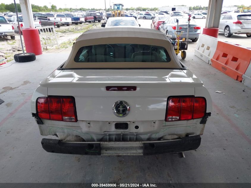 2007 Ford Mustang V6 Deluxe/V6 Premium VIN: 1ZVFT84NX75300466 Lot: 39459906
