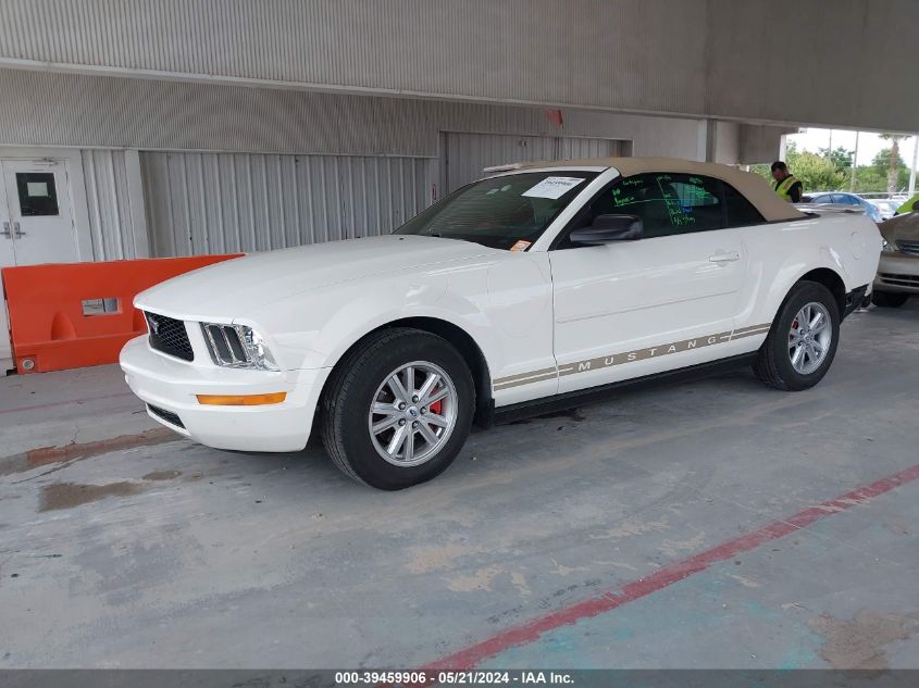 2007 Ford Mustang V6 Deluxe/V6 Premium VIN: 1ZVFT84NX75300466 Lot: 39459906