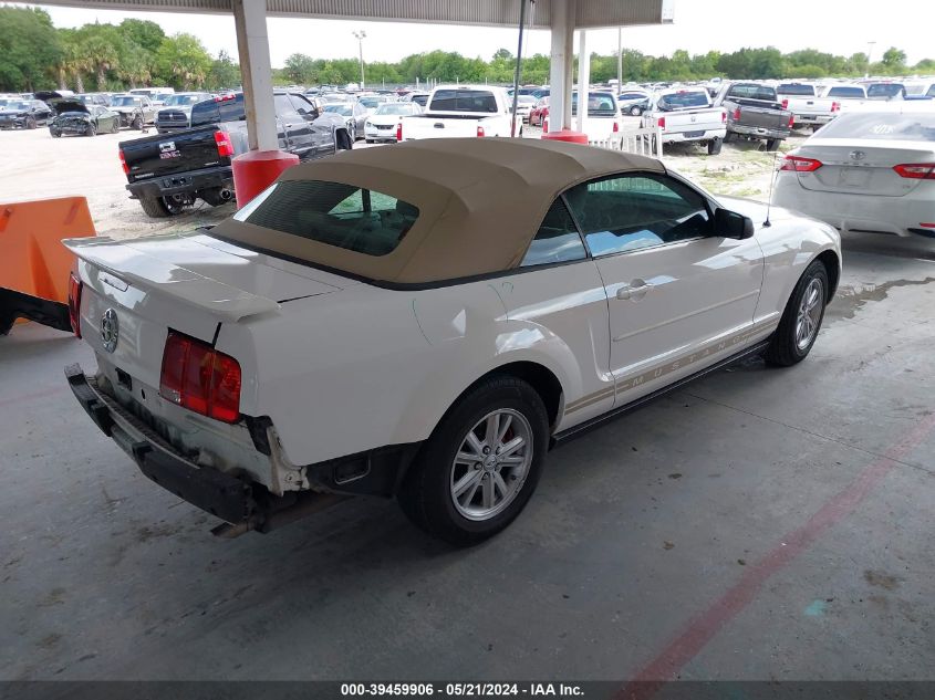 2007 Ford Mustang V6 Deluxe/V6 Premium VIN: 1ZVFT84NX75300466 Lot: 39459906