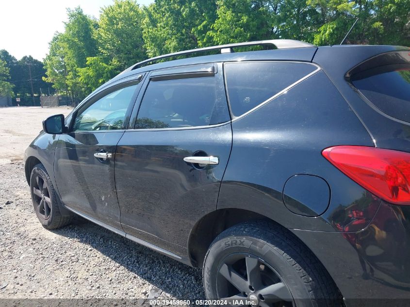 2010 Nissan Murano Sl VIN: JN8AZ1MW9AW100423 Lot: 39459960