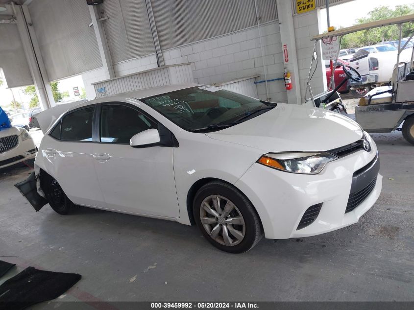 2015 Toyota Corolla Le VIN: 2T1BURHE0FC478208 Lot: 39459992