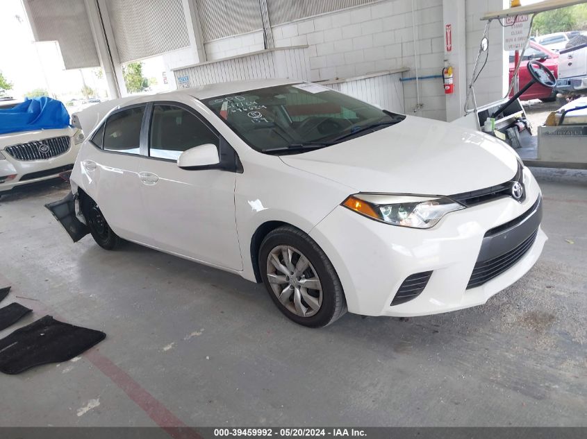 2015 Toyota Corolla Le VIN: 2T1BURHE0FC478208 Lot: 39459992