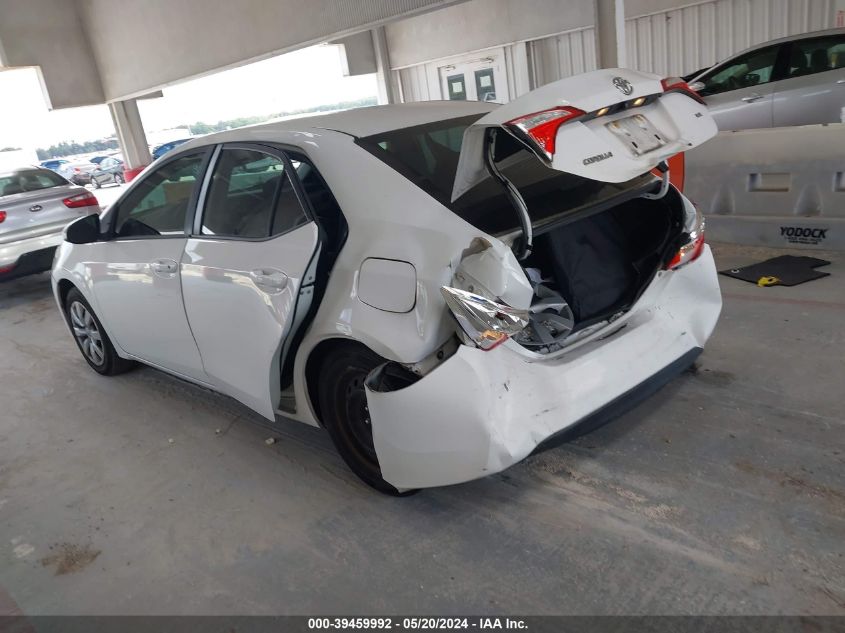 2015 Toyota Corolla Le VIN: 2T1BURHE0FC478208 Lot: 39459992