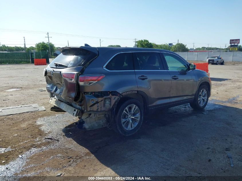 2015 Toyota Highlander Le Plus V6 VIN: 5TDBKRFH5FS072760 Lot: 39460003