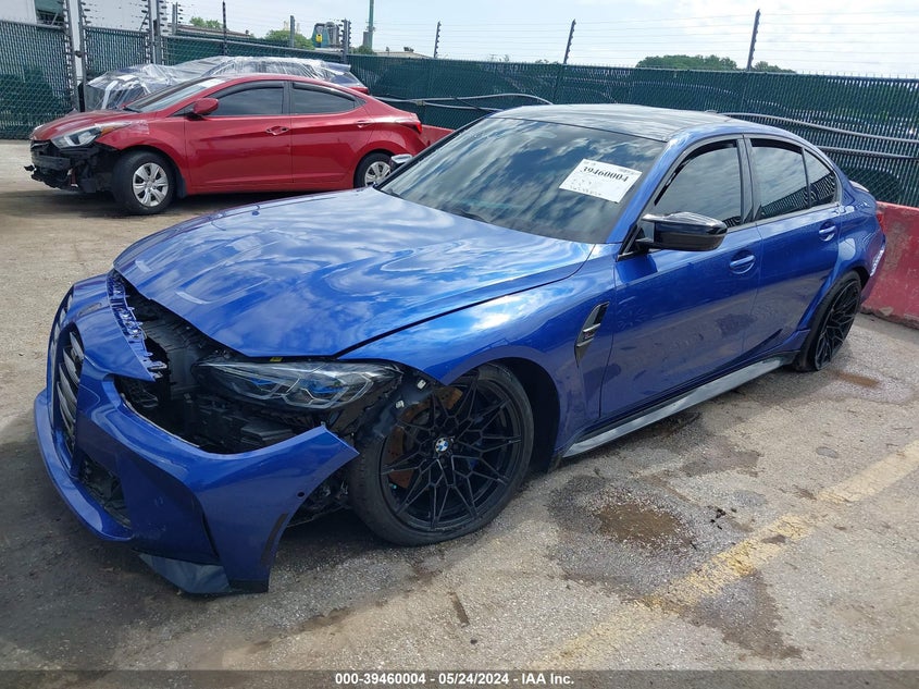 2022 BMW M3 COMPETITION VIN: WBS33AY07NFL85908