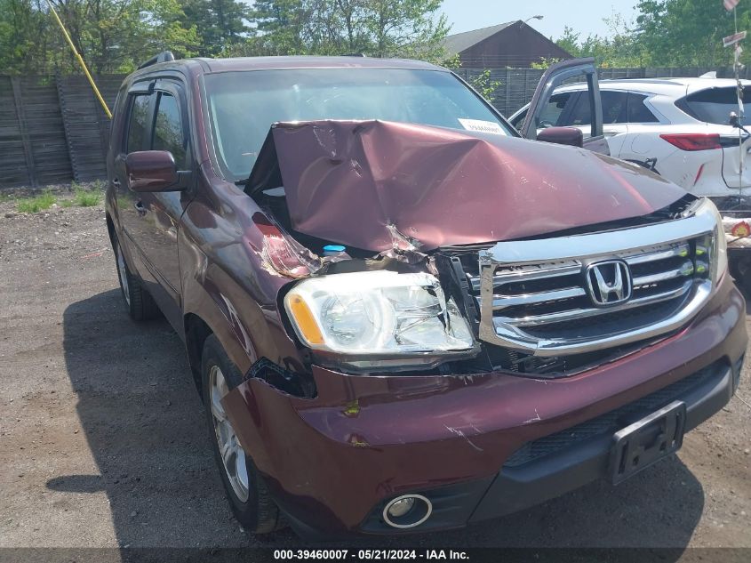 2012 Honda Pilot Ex-L VIN: 5FNYF4H62CB033623 Lot: 39460007