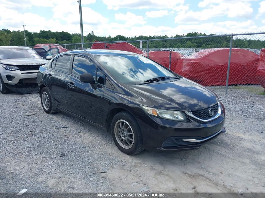 2013 Honda Civic Lx VIN: 2HGFB2F54DH589432 Lot: 39460022