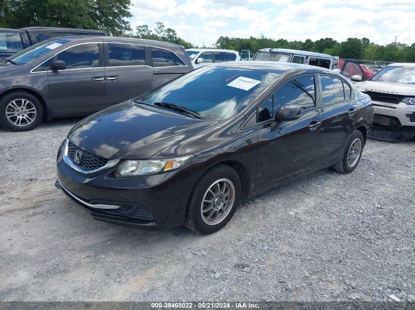 2013 Honda Civic Lx VIN: 2HGFB2F54DH589432 Lot: 39460022