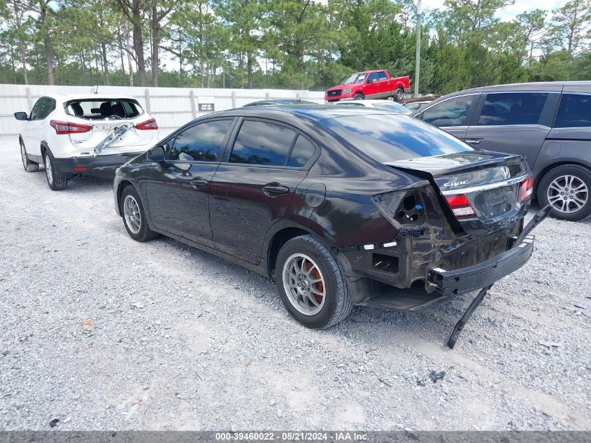 2013 Honda Civic Lx VIN: 2HGFB2F54DH589432 Lot: 39460022