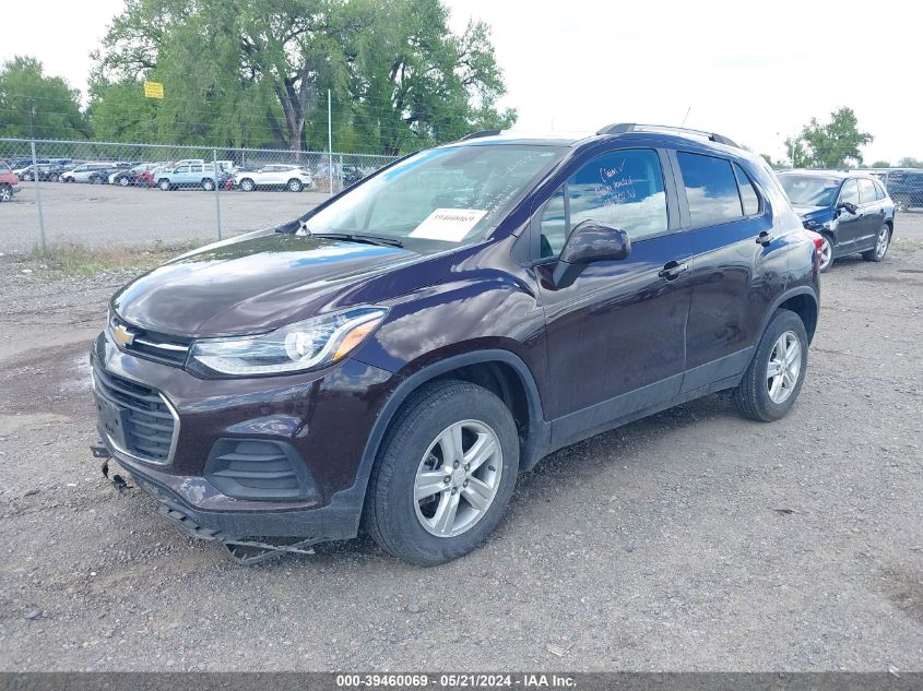 VIN KL7CJPSM5NB546529 2022 CHEVROLET TRAX AWD LT
