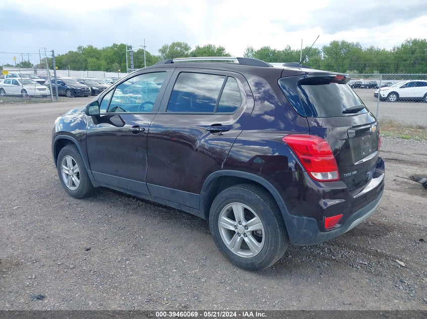 VIN KL7CJPSM5NB546529 2022 CHEVROLET TRAX AWD LT