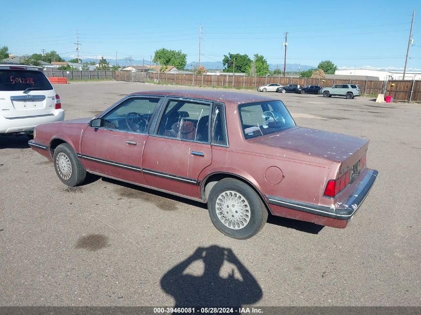 1987 Chevrolet Celebrity VIN: 2G1AW51W6H1142722 Lot: 39460081