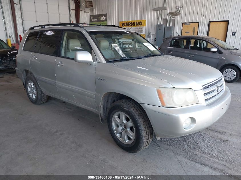 2003 Toyota Highlander Limited V6 VIN: JTEHF21A730146531 Lot: 39460106