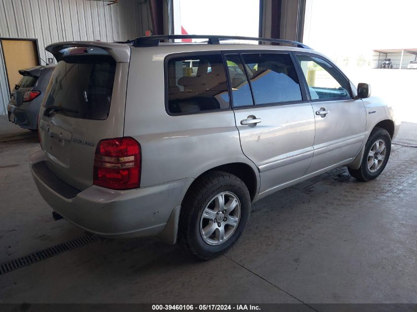 2003 Toyota Highlander Limited V6 VIN: JTEHF21A730146531 Lot: 39460106