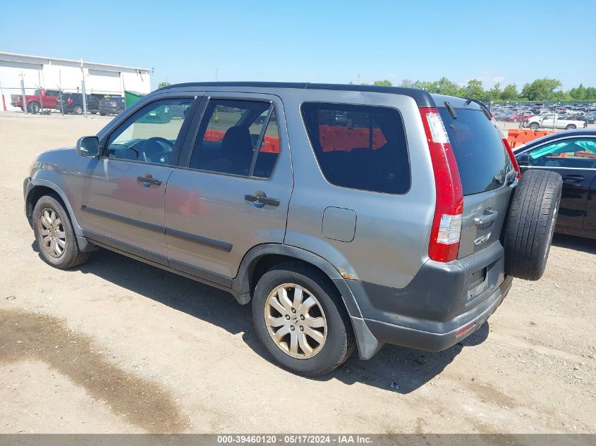 2006 Honda Cr-V Ex VIN: JHLRD68856C019517 Lot: 39460120