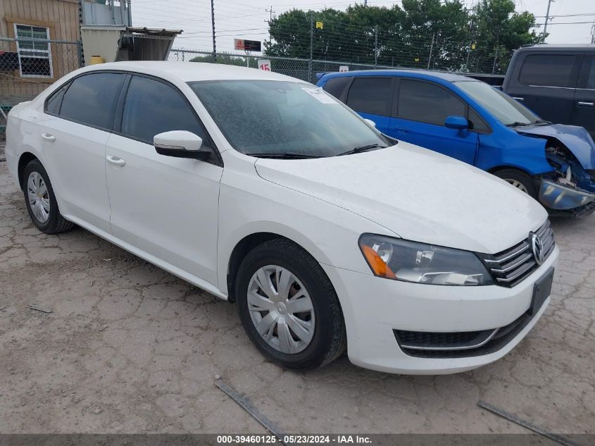 2013 Volkswagen Passat 2.5L S VIN: 1VWAP7A33DC066318 Lot: 39460125