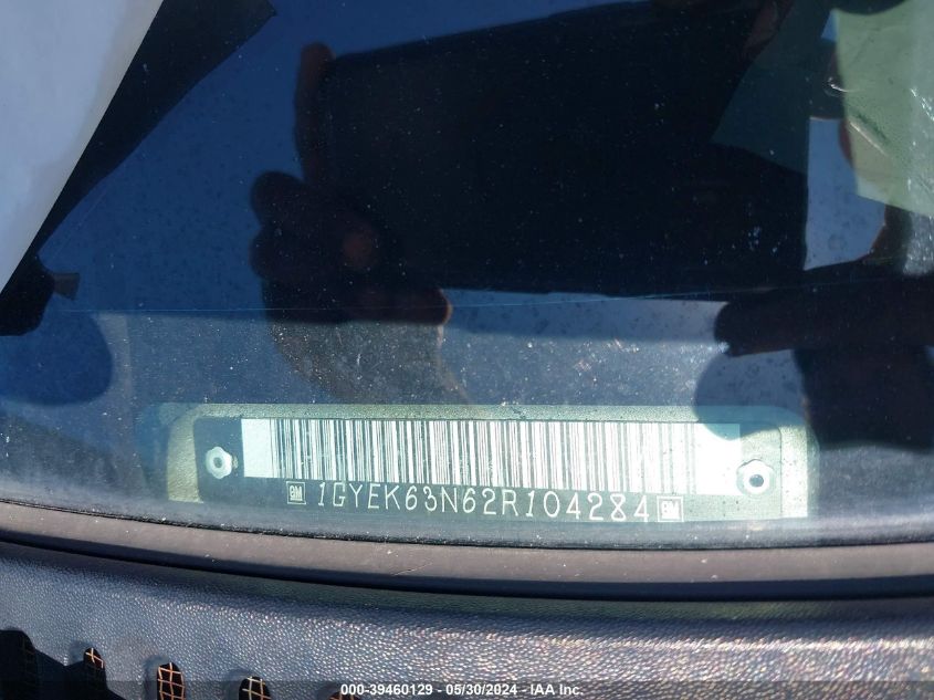 2002 Cadillac Escalade Luxury VIN: 1GYEK63N62R104284 Lot: 39460129