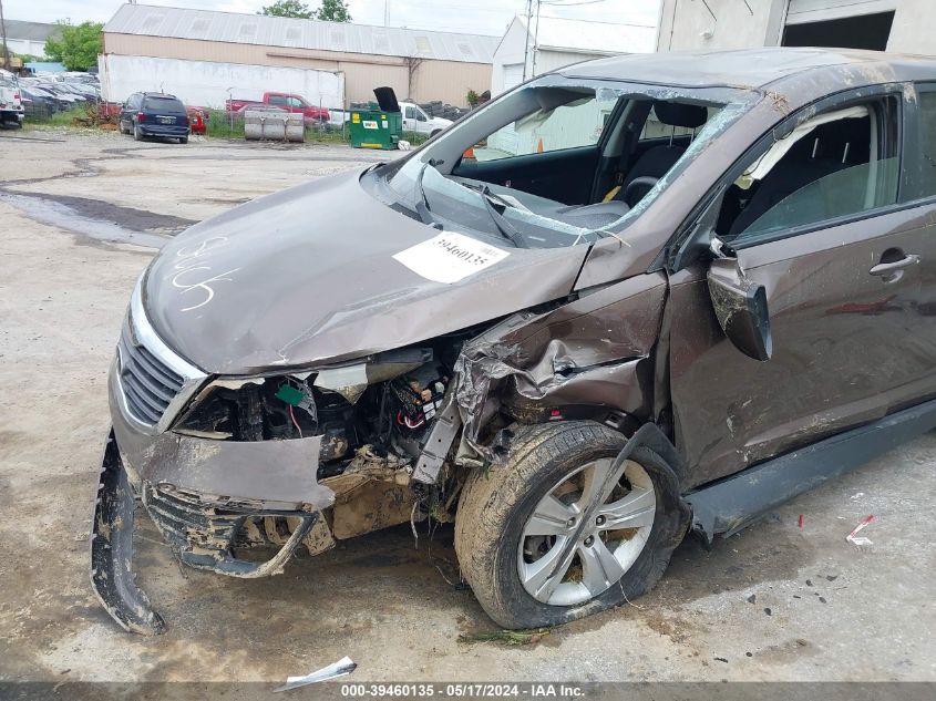 2013 Kia Sportage Lx VIN: KNDPB3A21D7426240 Lot: 39460135