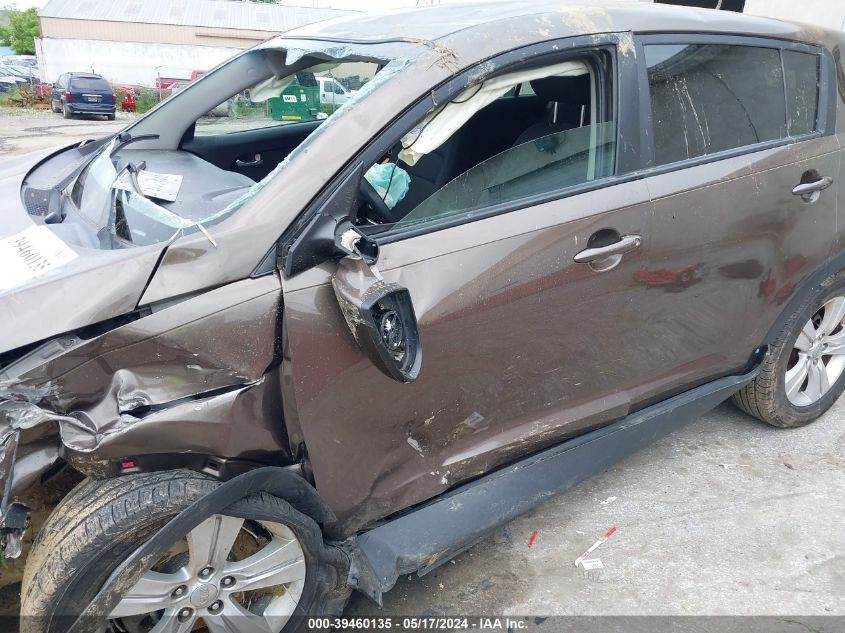 2013 Kia Sportage Lx VIN: KNDPB3A21D7426240 Lot: 39460135