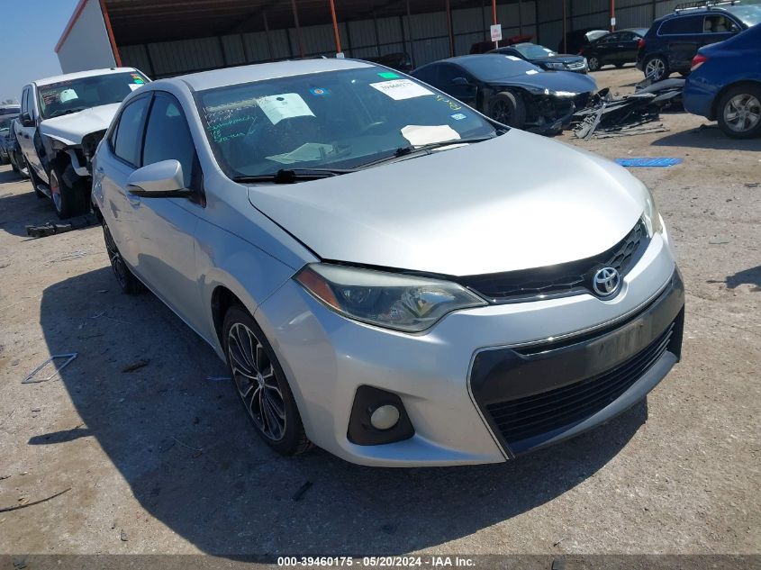 2015 Toyota Corolla L/Le/Le Pls/Prm/S/S Pls VIN: 5YFBURHE4FP241642 Lot: 39460175