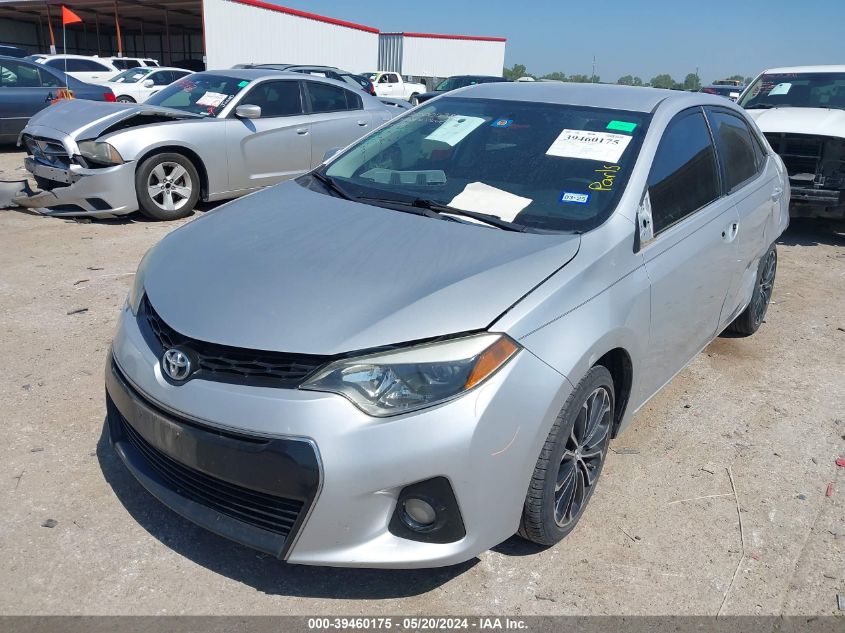 2015 Toyota Corolla L/Le/Le Pls/Prm/S/S Pls VIN: 5YFBURHE4FP241642 Lot: 39460175