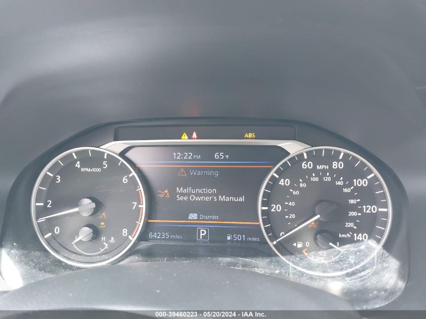 2022 Nissan Altima Sv Fwd VIN: 1N4BL4DV5NN318323 Lot: 39460223