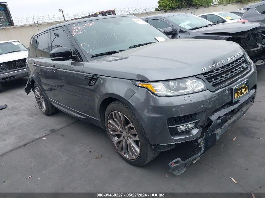 2015 Land Rover Range Rover Sport 5.0L V8 Supercharged VIN: SALWR2TF1FA519176 Lot: 39460227