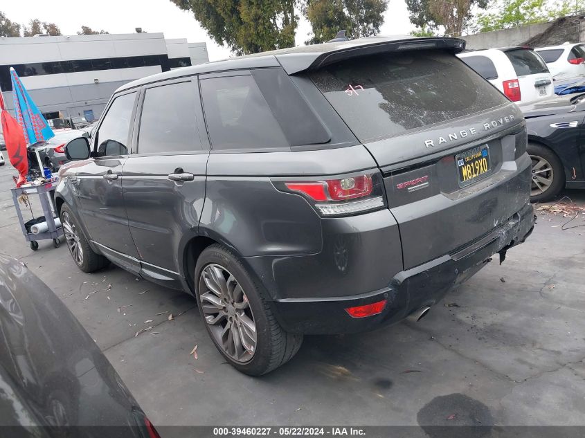 2015 Land Rover Range Rover Sport 5.0L V8 Supercharged VIN: SALWR2TF1FA519176 Lot: 39460227