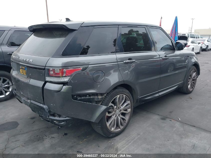 2015 Land Rover Range Rover Sport 5.0L V8 Supercharged VIN: SALWR2TF1FA519176 Lot: 39460227