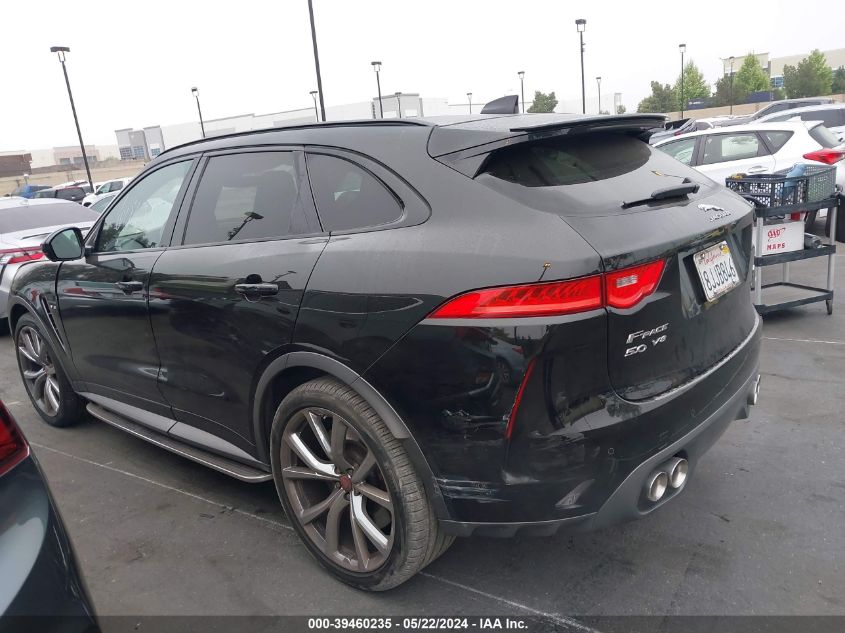 2019 Jaguar F-Pace Svr VIN: SADCZ2EE9KA606479 Lot: 39460235