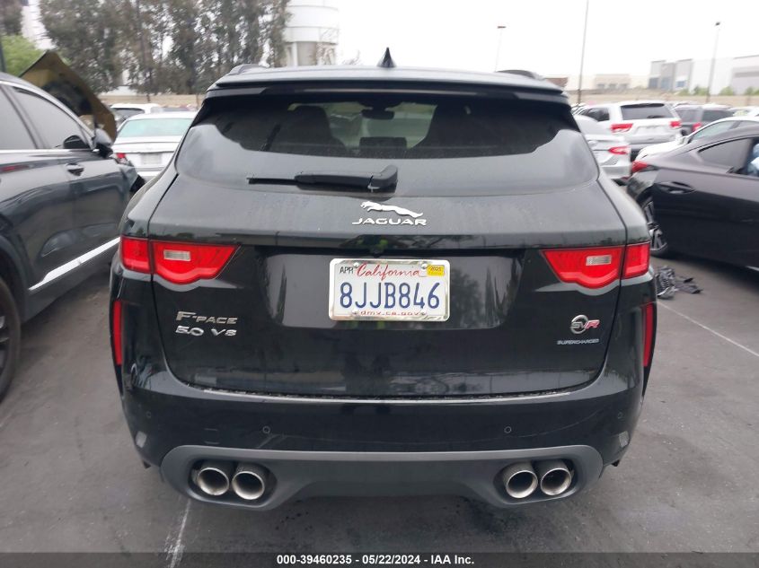 2019 Jaguar F-Pace Svr VIN: SADCZ2EE9KA606479 Lot: 39460235