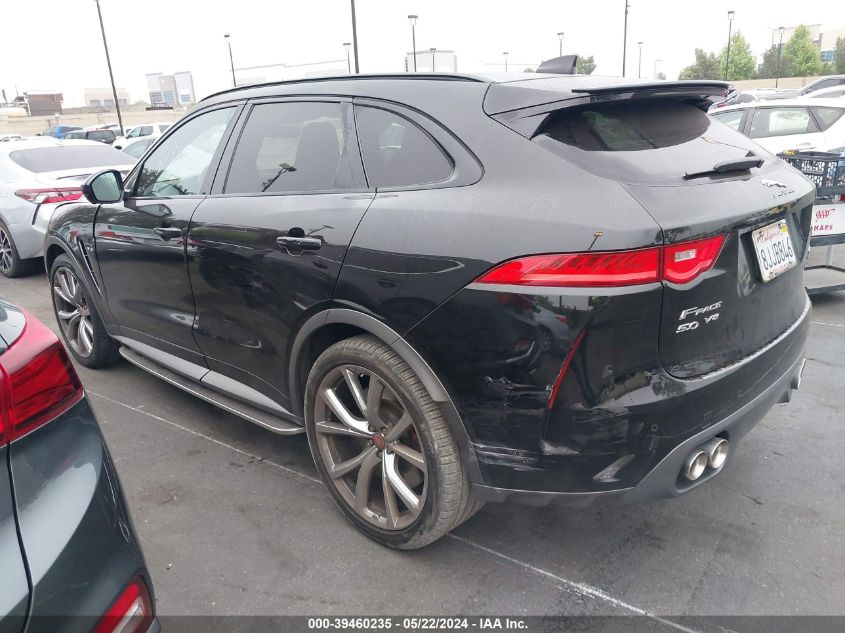 2019 Jaguar F-Pace Svr VIN: SADCZ2EE9KA606479 Lot: 39460235