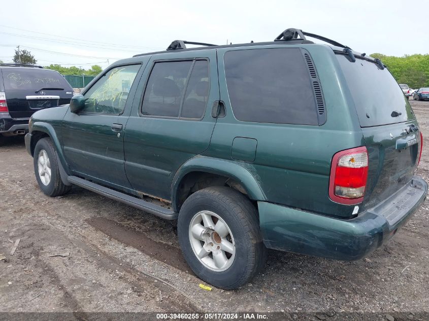 2001 Nissan Pathfinder Le VIN: JN8DR07Y01W527039 Lot: 39460255