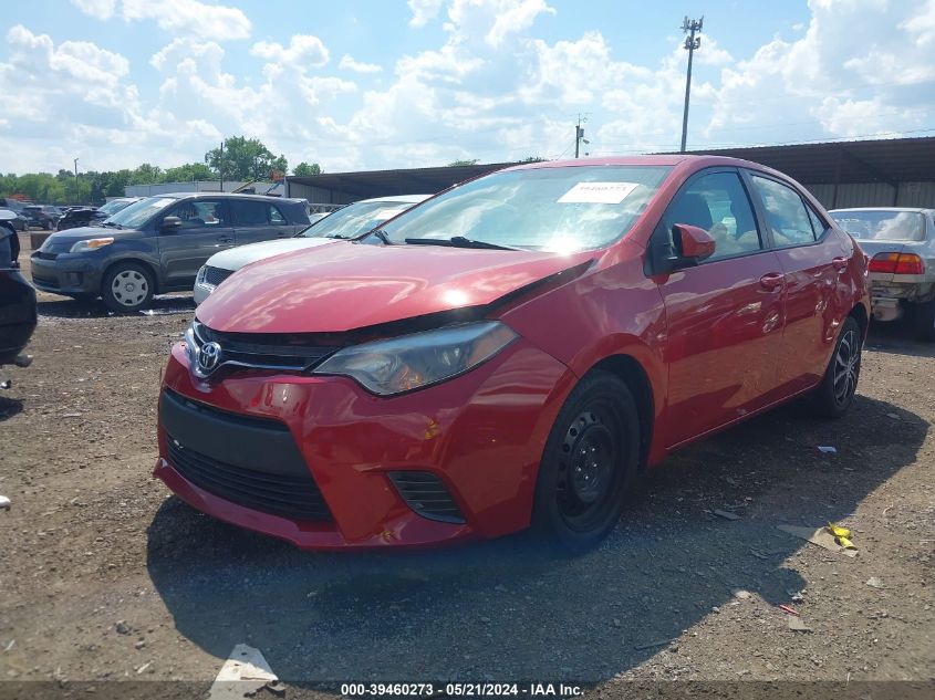 2015 Toyota Corolla Le VIN: 2T1BURHE9FC441495 Lot: 39460273