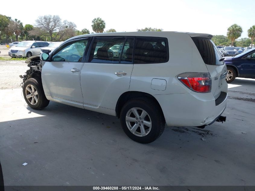 2009 Toyota Highlander Hybrid VIN: JTEEW41A592036749 Lot: 39460288