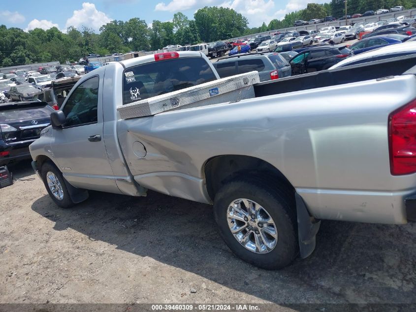 2008 Dodge Ram 1500 St/Sxt VIN: 1D7HA16K18J106726 Lot: 39460309