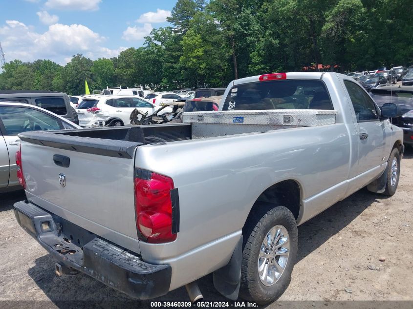 2008 Dodge Ram 1500 St/Sxt VIN: 1D7HA16K18J106726 Lot: 39460309