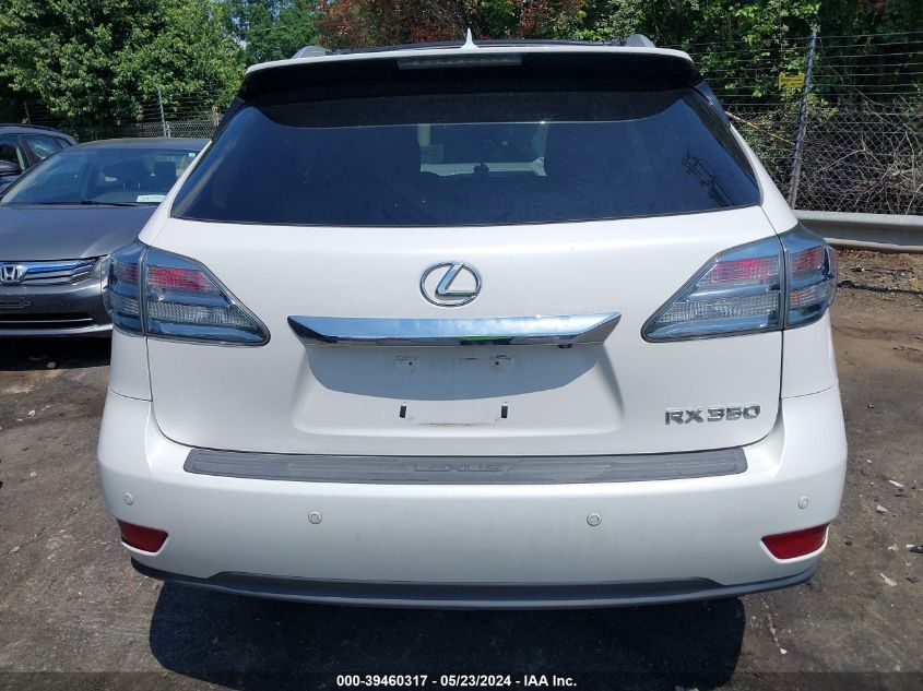 2012 Lexus Rx 350 VIN: 2T2ZK1BA3CC077982 Lot: 39460317