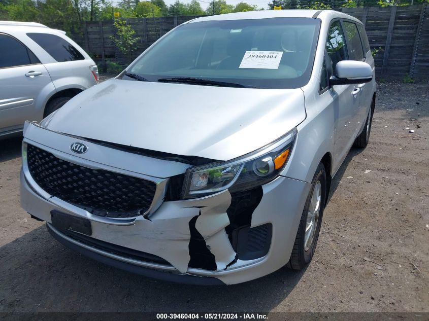 2016 Kia Sedona L VIN: KNDMA5C14G6168165 Lot: 39460404