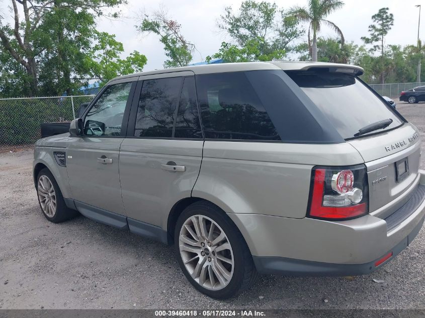 2013 Land Rover Range Rover Sport Hse VIN: SALSK2D42DA762511 Lot: 39460418