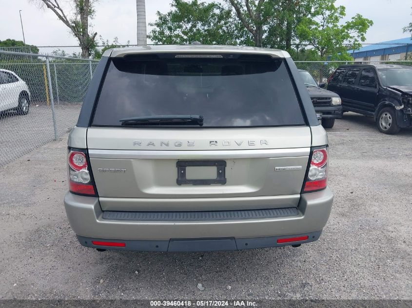 2013 Land Rover Range Rover Sport Hse VIN: SALSK2D42DA762511 Lot: 39460418