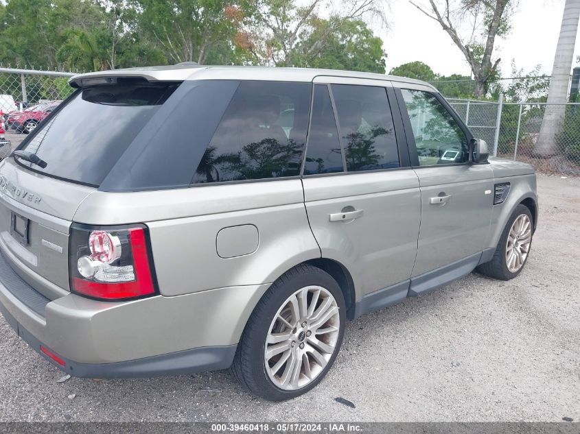 2013 Land Rover Range Rover Sport Hse VIN: SALSK2D42DA762511 Lot: 39460418