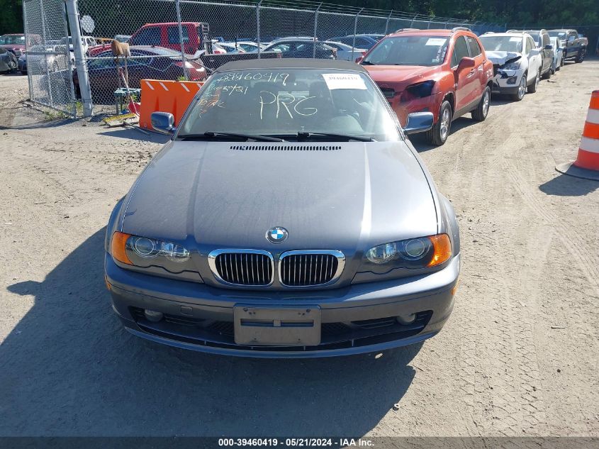 2003 BMW 325Ci VIN: WBABS33413PG92932 Lot: 39460419