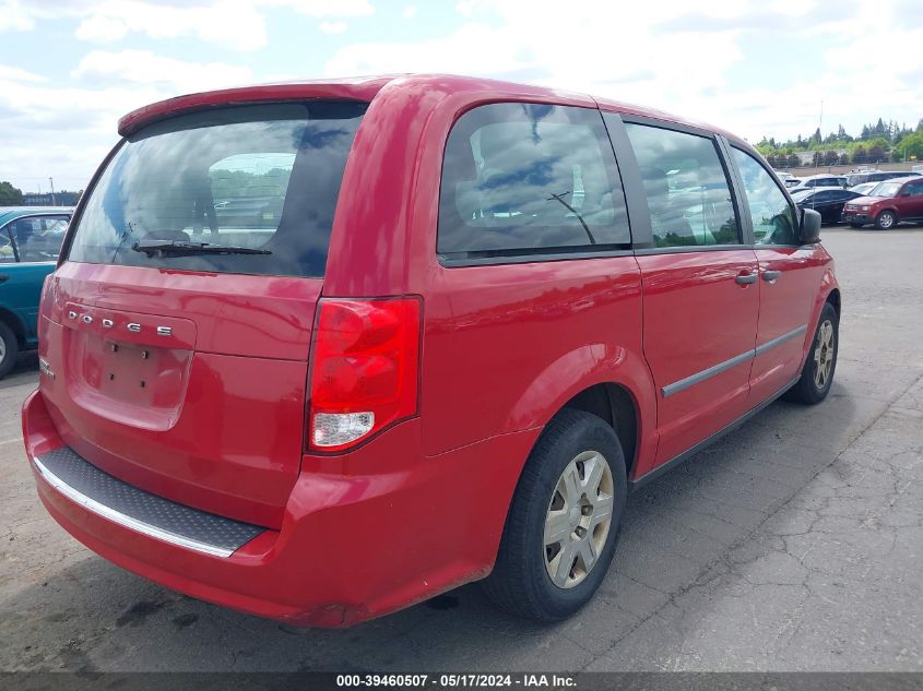 2012 Dodge Grand Caravan Se/Avp VIN: 2C4RDGBG0CR183019 Lot: 39460507