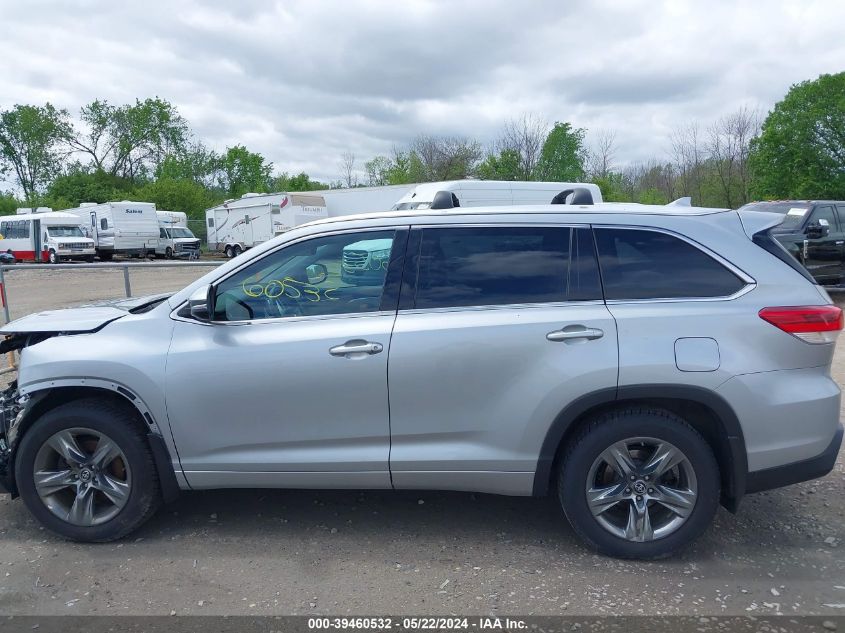 2017 Toyota Highlander Limited Platinum VIN: 5TDDZRFH0HS466187 Lot: 39460532