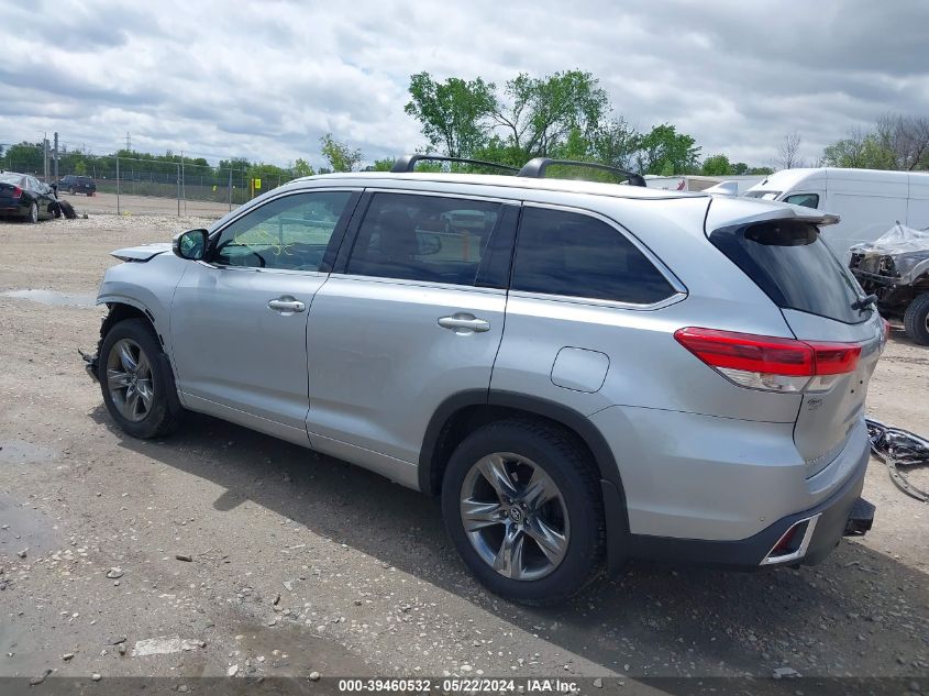 2017 Toyota Highlander Limited Platinum VIN: 5TDDZRFH0HS466187 Lot: 39460532