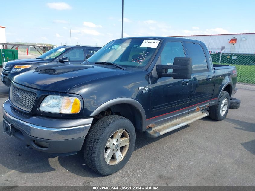 2002 Ford F-150 Lariat/Xlt VIN: 1FTRW08L62KC67560 Lot: 39460564