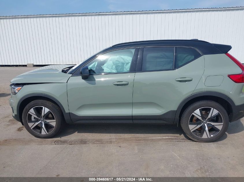 2022 Volvo Xc40 Recharge Pure Electric P8 Twin Plus VIN: YV4ED3UR1N2755428 Lot: 39460617