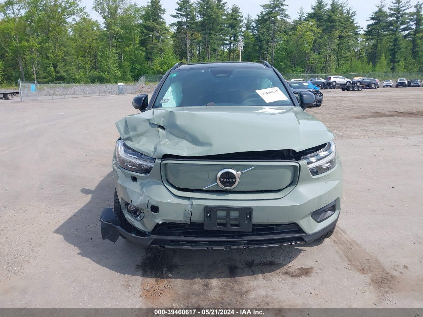 2022 Volvo Xc40 Recharge Pure Electric P8 Twin Plus VIN: YV4ED3UR1N2755428 Lot: 39460617